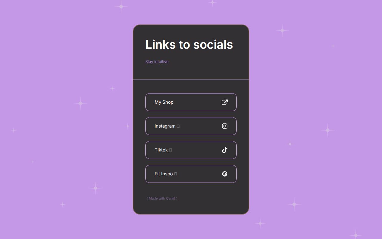Carrd profile picture for @intuitive